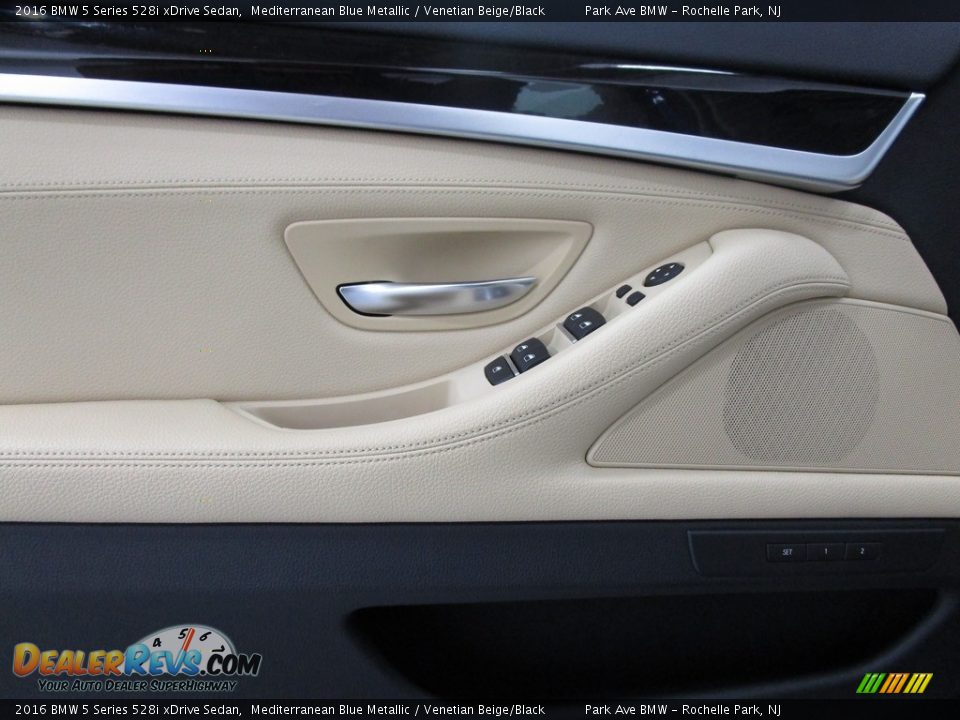 2016 BMW 5 Series 528i xDrive Sedan Mediterranean Blue Metallic / Venetian Beige/Black Photo #7