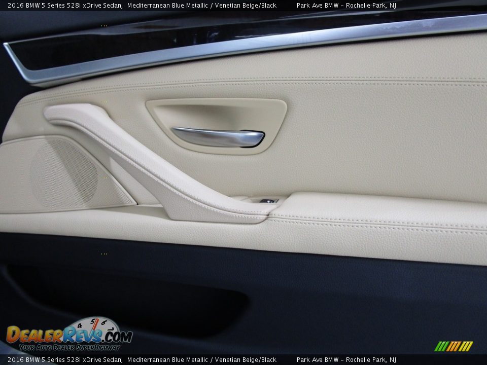 2016 BMW 5 Series 528i xDrive Sedan Mediterranean Blue Metallic / Venetian Beige/Black Photo #13