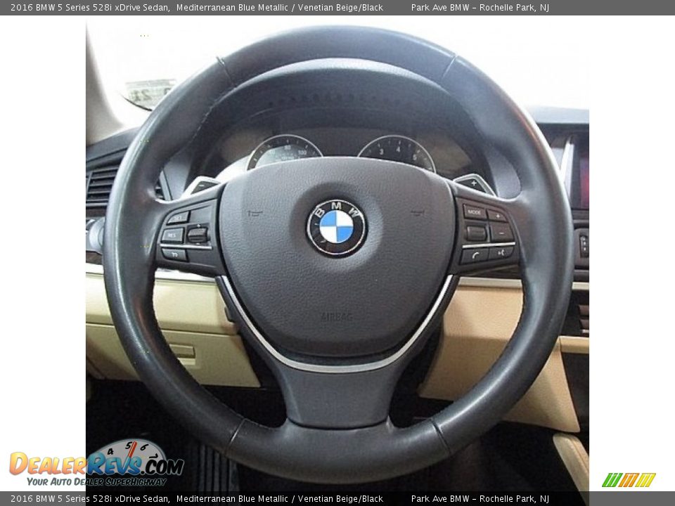 2016 BMW 5 Series 528i xDrive Sedan Mediterranean Blue Metallic / Venetian Beige/Black Photo #23