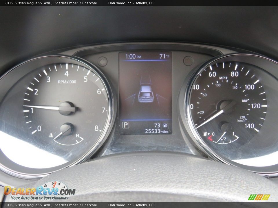 2019 Nissan Rogue SV AWD Scarlet Ember / Charcoal Photo #21