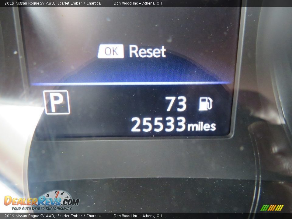 2019 Nissan Rogue SV AWD Scarlet Ember / Charcoal Photo #22