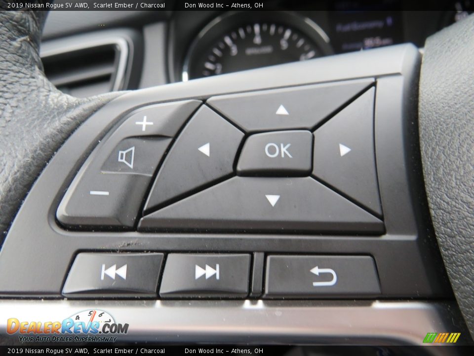 2019 Nissan Rogue SV AWD Scarlet Ember / Charcoal Photo #24