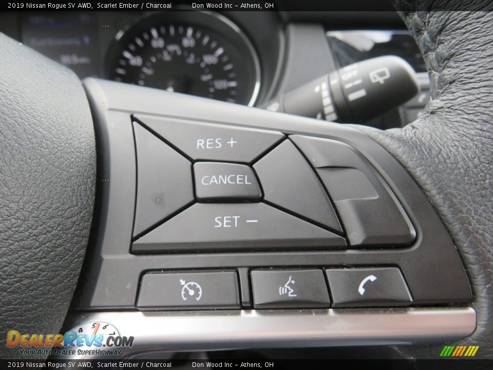 2019 Nissan Rogue SV AWD Scarlet Ember / Charcoal Photo #25