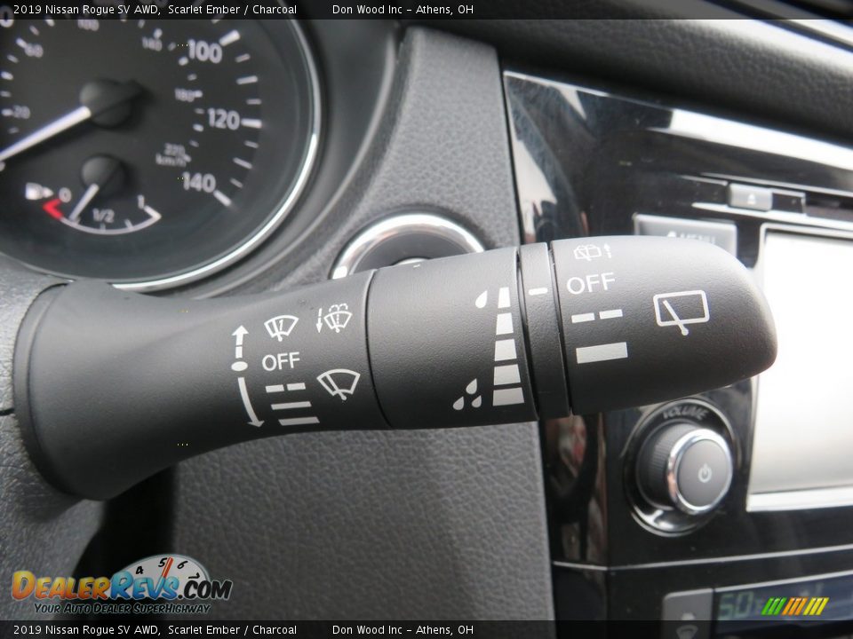 2019 Nissan Rogue SV AWD Scarlet Ember / Charcoal Photo #26