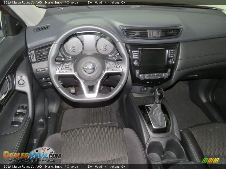 2019 Nissan Rogue SV AWD Scarlet Ember / Charcoal Photo #36