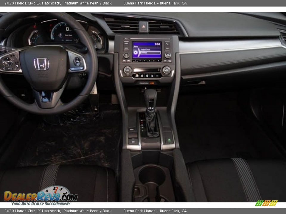 2020 Honda Civic LX Hatchback Platinum White Pearl / Black Photo #9