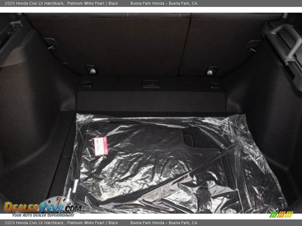 2020 Honda Civic LX Hatchback Platinum White Pearl / Black Photo #16
