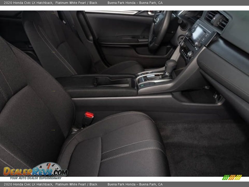 2020 Honda Civic LX Hatchback Platinum White Pearl / Black Photo #19