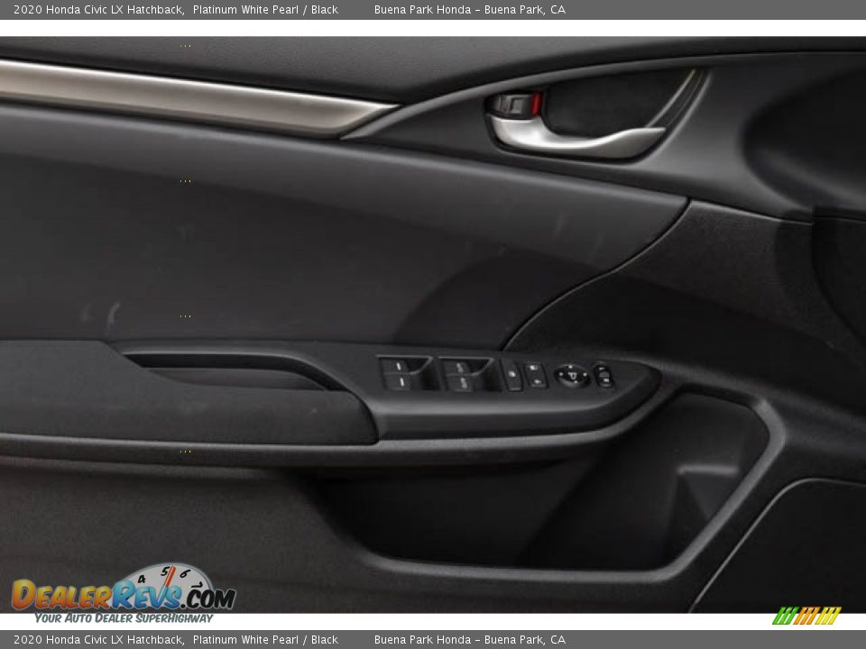 2020 Honda Civic LX Hatchback Platinum White Pearl / Black Photo #23