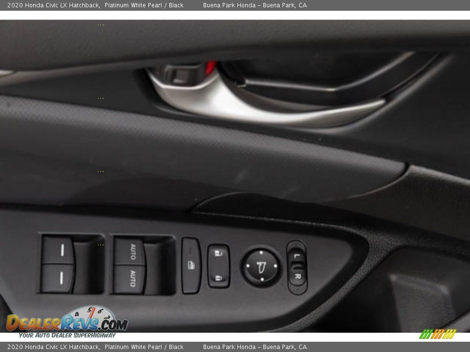 2020 Honda Civic LX Hatchback Platinum White Pearl / Black Photo #24
