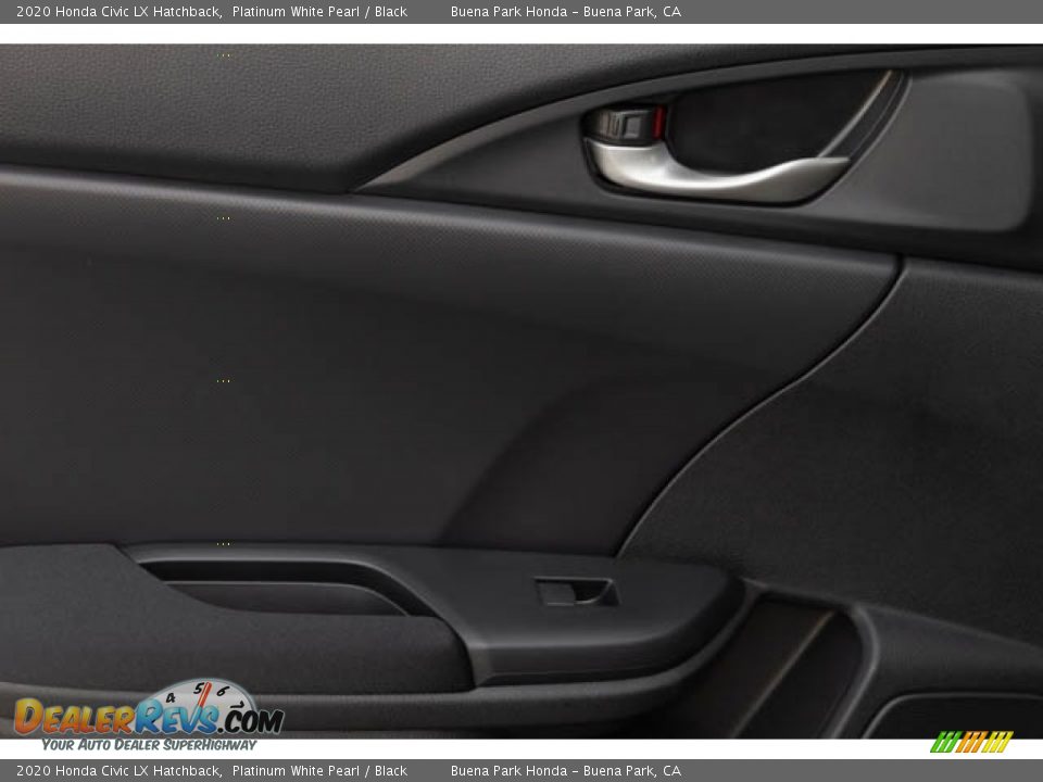 2020 Honda Civic LX Hatchback Platinum White Pearl / Black Photo #25
