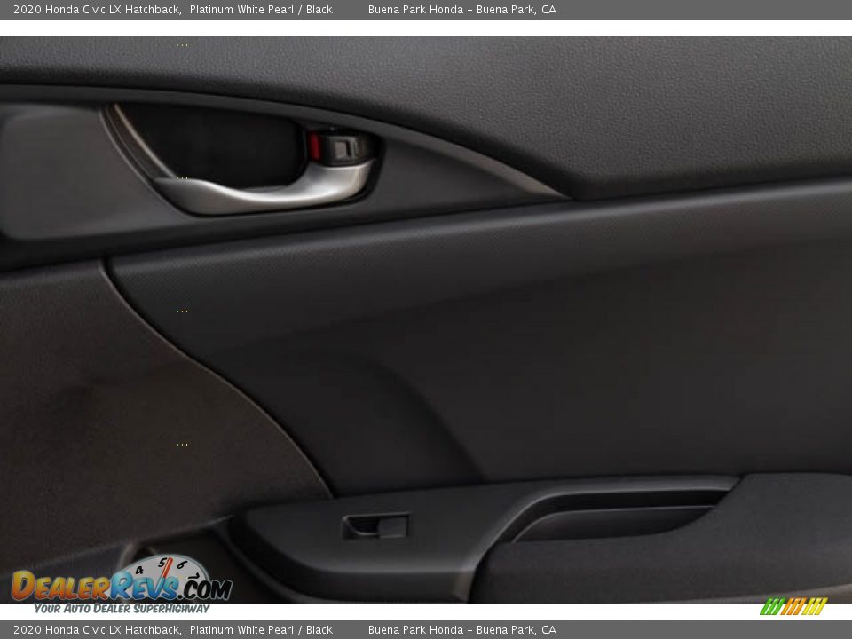 2020 Honda Civic LX Hatchback Platinum White Pearl / Black Photo #26