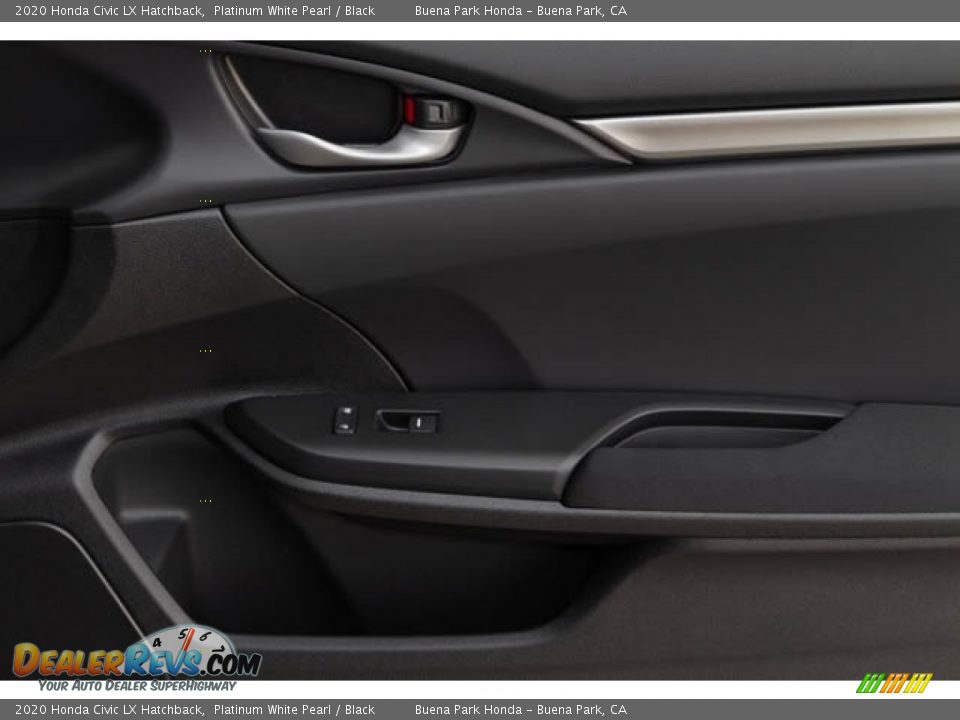 2020 Honda Civic LX Hatchback Platinum White Pearl / Black Photo #27