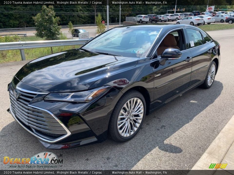 2020 Toyota Avalon Hybrid Limited Midnight Black Metallic / Cognac Photo #7