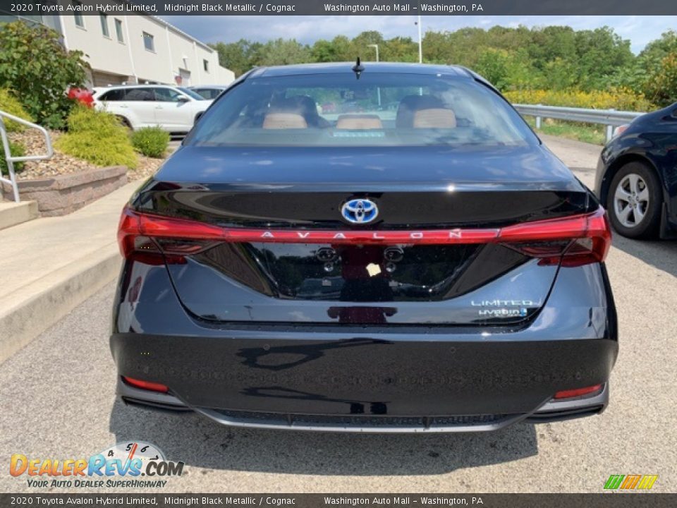 2020 Toyota Avalon Hybrid Limited Midnight Black Metallic / Cognac Photo #8