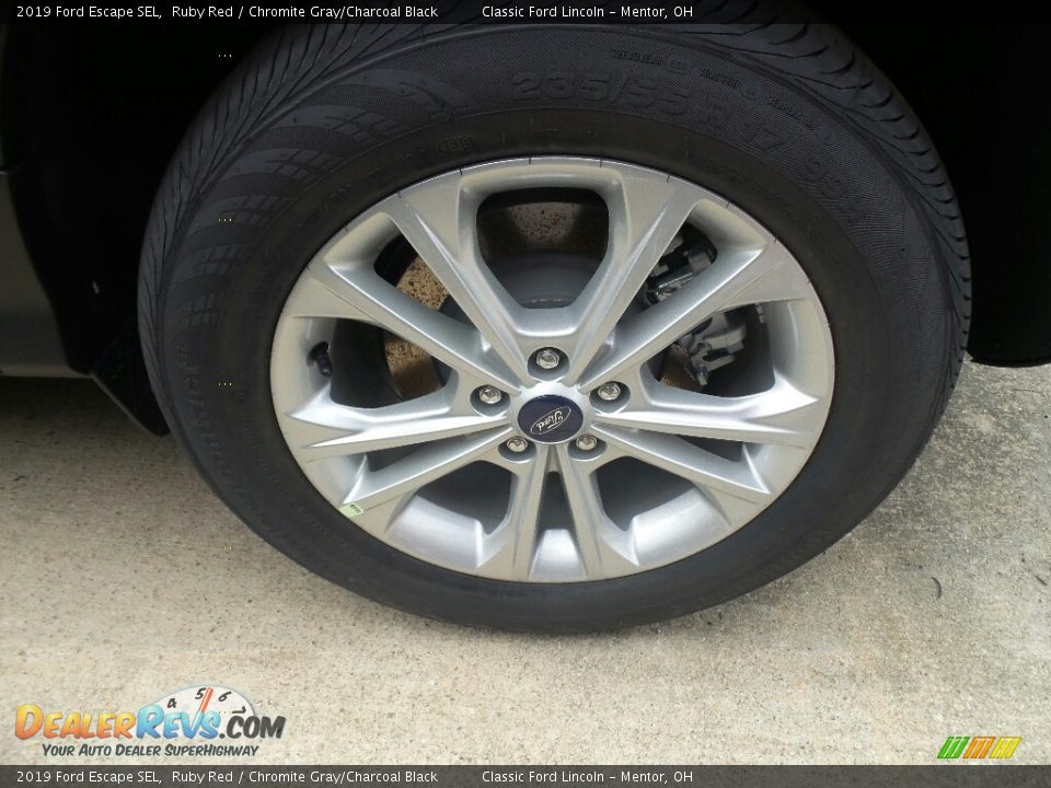 2019 Ford Escape SEL Ruby Red / Chromite Gray/Charcoal Black Photo #4