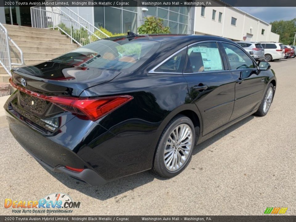 2020 Toyota Avalon Hybrid Limited Midnight Black Metallic / Cognac Photo #9