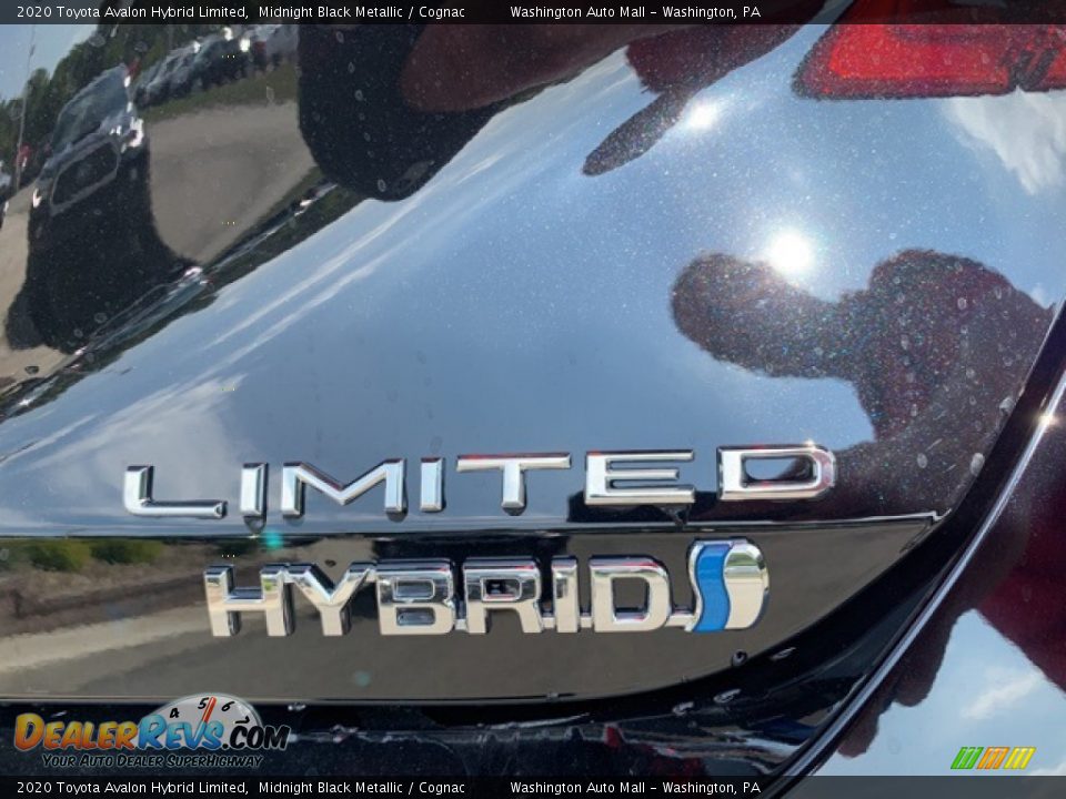 2020 Toyota Avalon Hybrid Limited Midnight Black Metallic / Cognac Photo #19