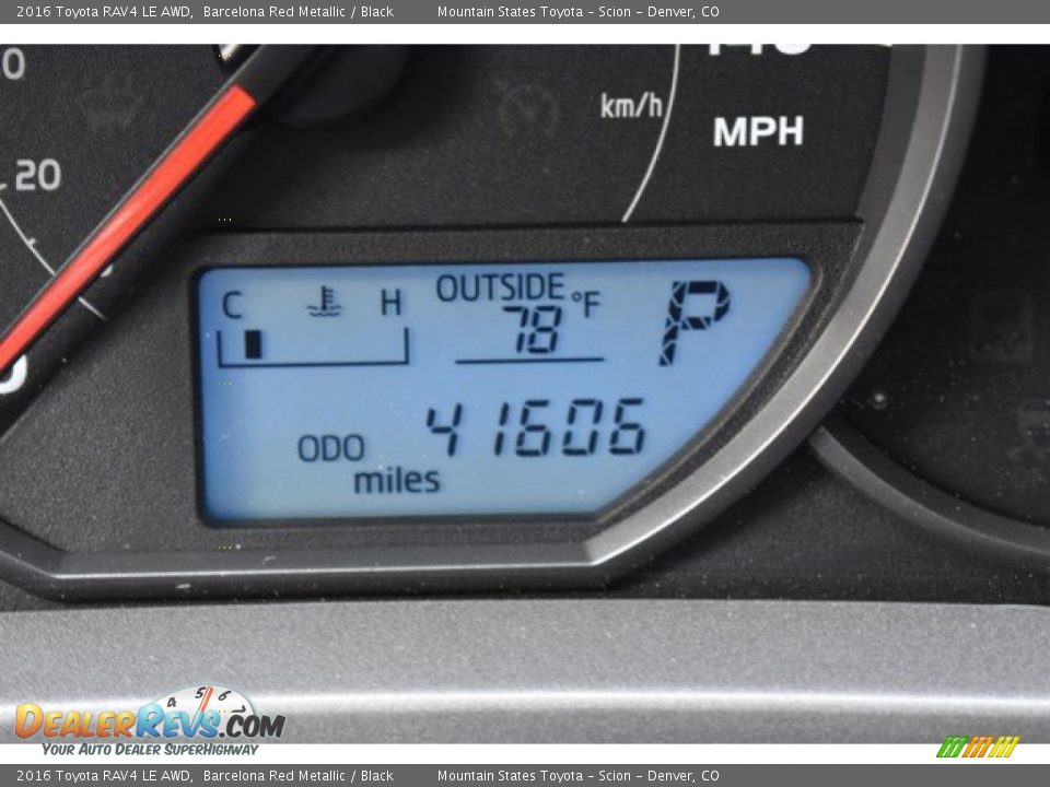 2016 Toyota RAV4 LE AWD Barcelona Red Metallic / Black Photo #12