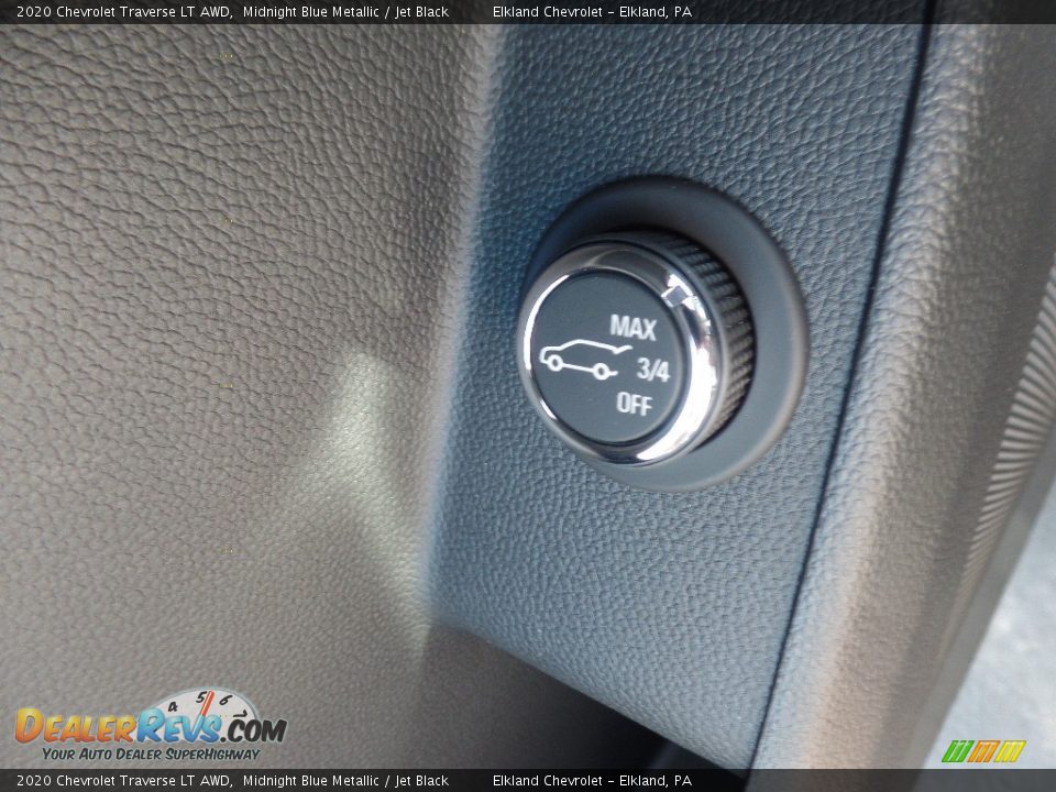 2020 Chevrolet Traverse LT AWD Midnight Blue Metallic / Jet Black Photo #23