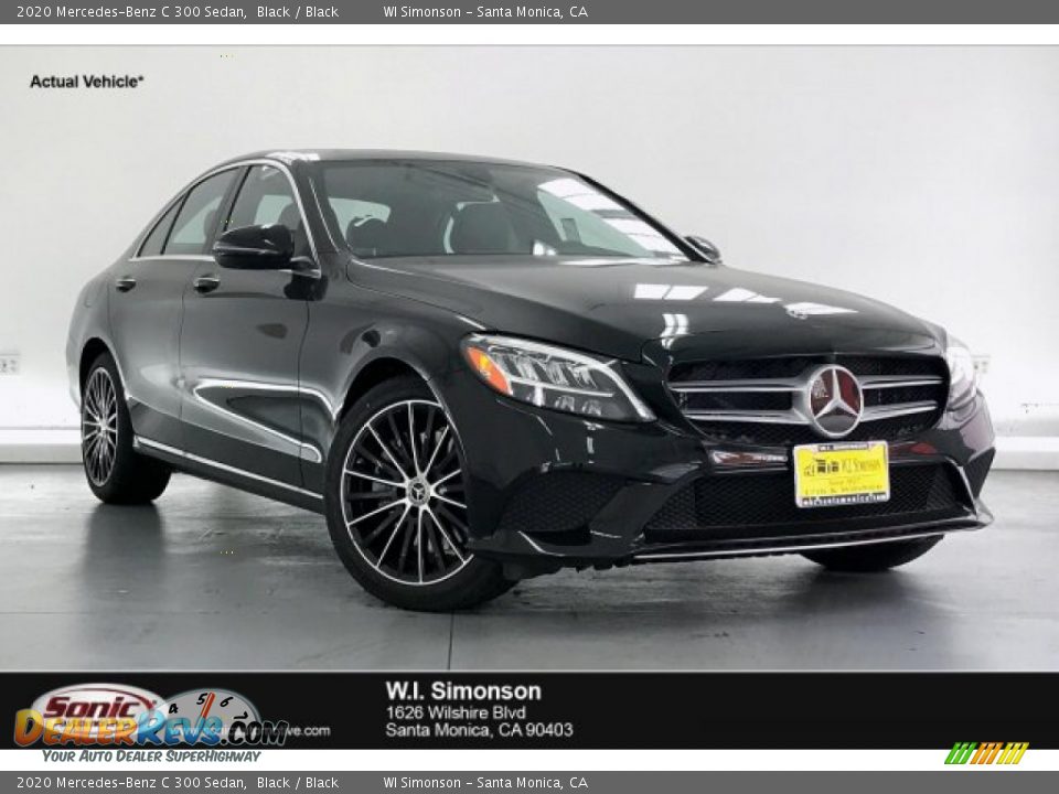 2020 Mercedes-Benz C 300 Sedan Black / Black Photo #1