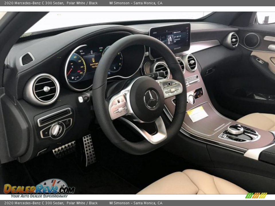 2020 Mercedes-Benz C 300 Sedan Polar White / Black Photo #4