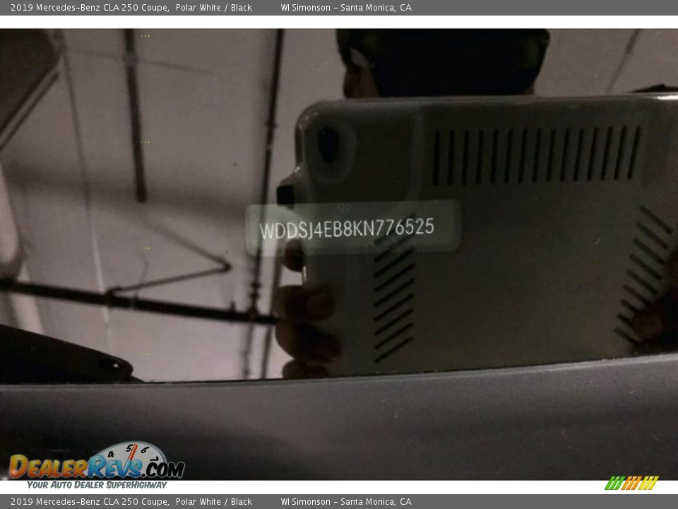 2019 Mercedes-Benz CLA 250 Coupe Polar White / Black Photo #11