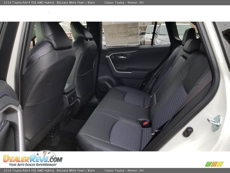 Rear Seat of 2019 Toyota RAV4 XSE AWD Hybrid Photo #3