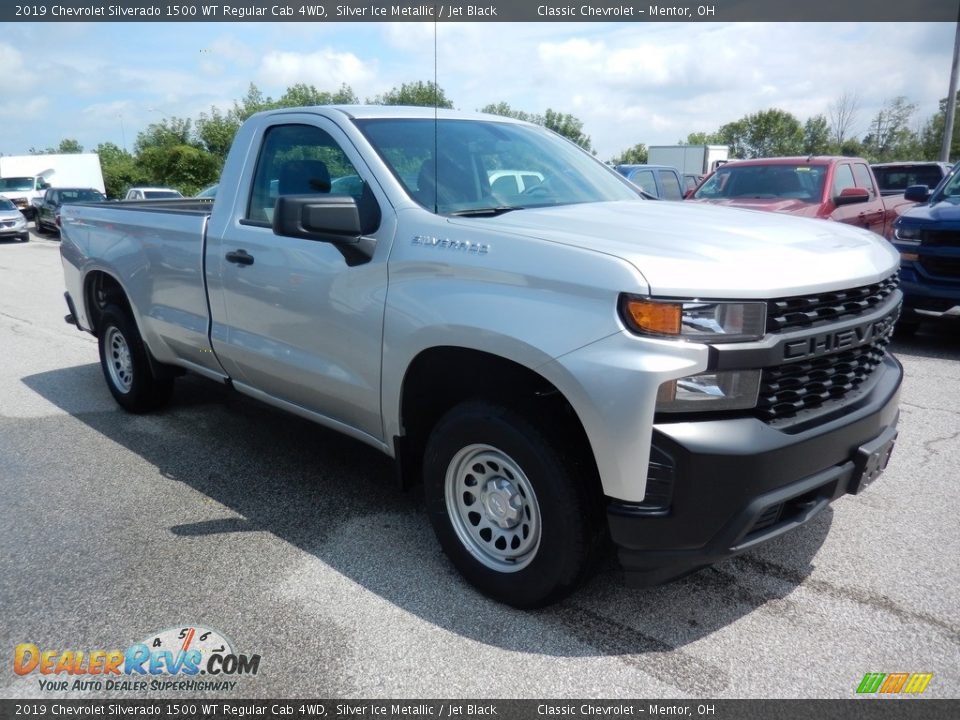 Silver Ice Metallic 2019 Chevrolet Silverado 1500 WT Regular Cab 4WD Photo #3