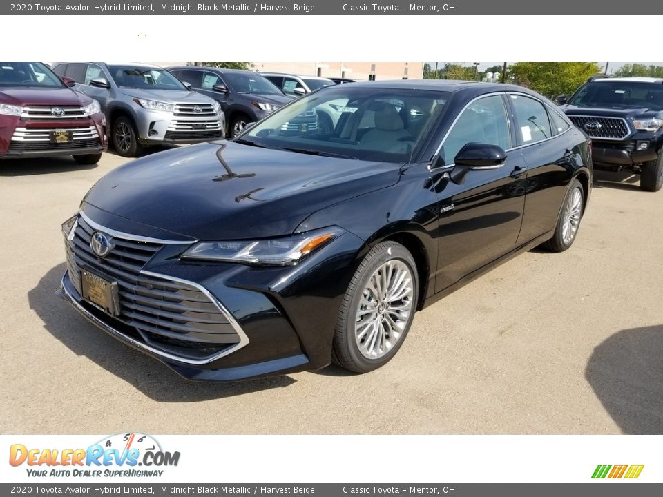 2020 Toyota Avalon Hybrid Limited Midnight Black Metallic / Harvest Beige Photo #1