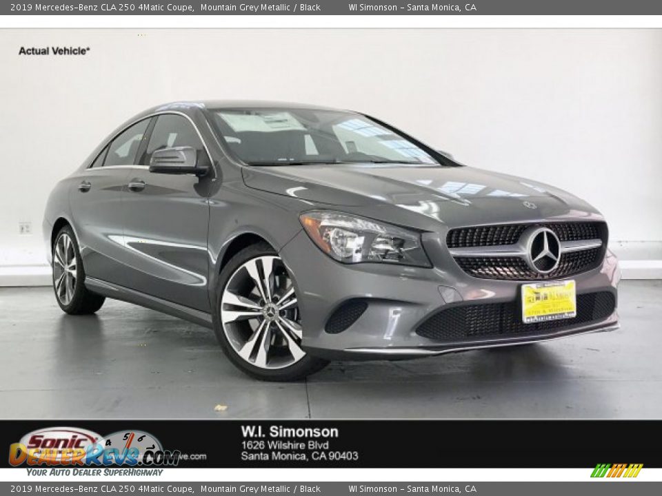 2019 Mercedes-Benz CLA 250 4Matic Coupe Mountain Grey Metallic / Black Photo #1