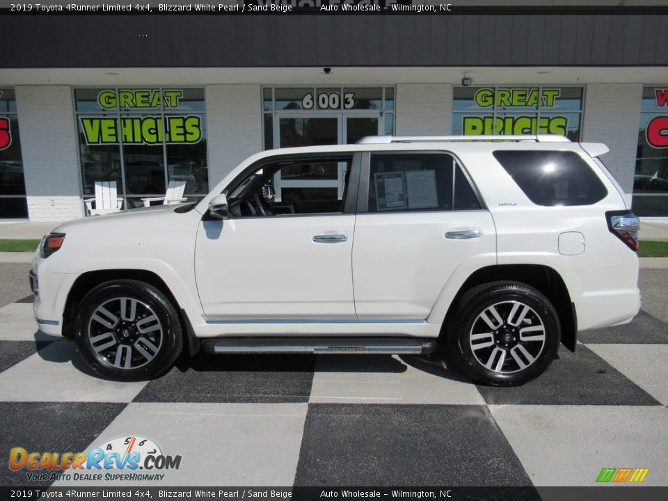 2019 Toyota 4Runner Limited 4x4 Blizzard White Pearl / Sand Beige Photo #1