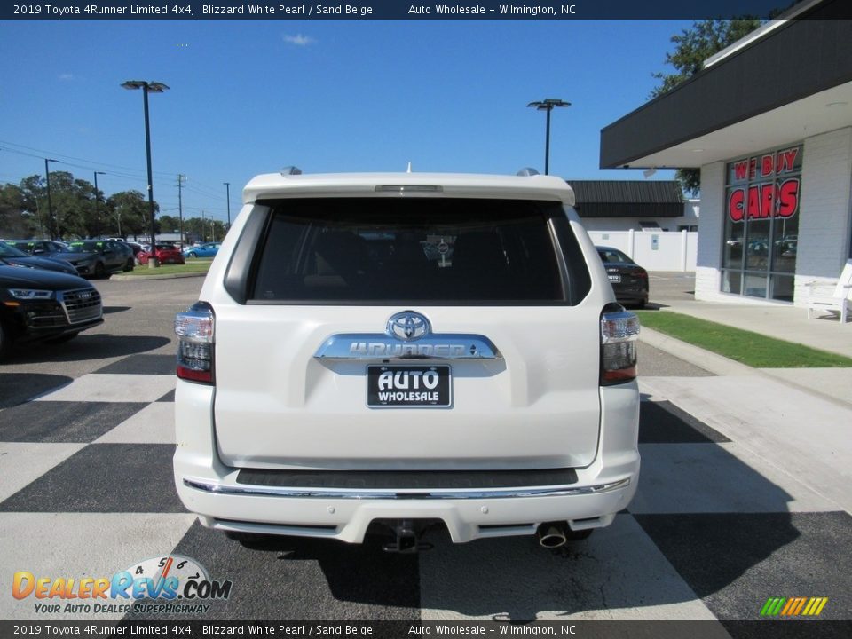 2019 Toyota 4Runner Limited 4x4 Blizzard White Pearl / Sand Beige Photo #4