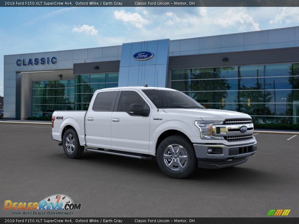 2019 Ford F150 XLT SuperCrew 4x4 Oxford White / Earth Gray Photo #7