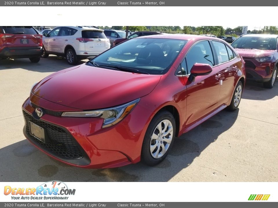 2020 Toyota Corolla LE Barcelona Red Metallic / Light Gray Photo #1