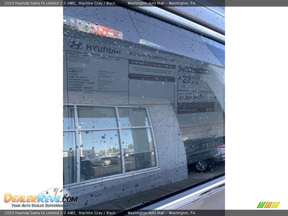 2020 Hyundai Santa Fe Limited 2.0 AWD Machine Gray / Black Photo #16