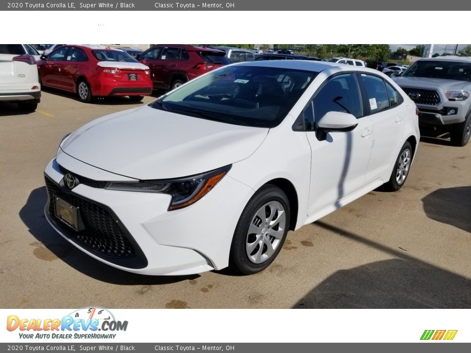 2020 Toyota Corolla LE Super White / Black Photo #1