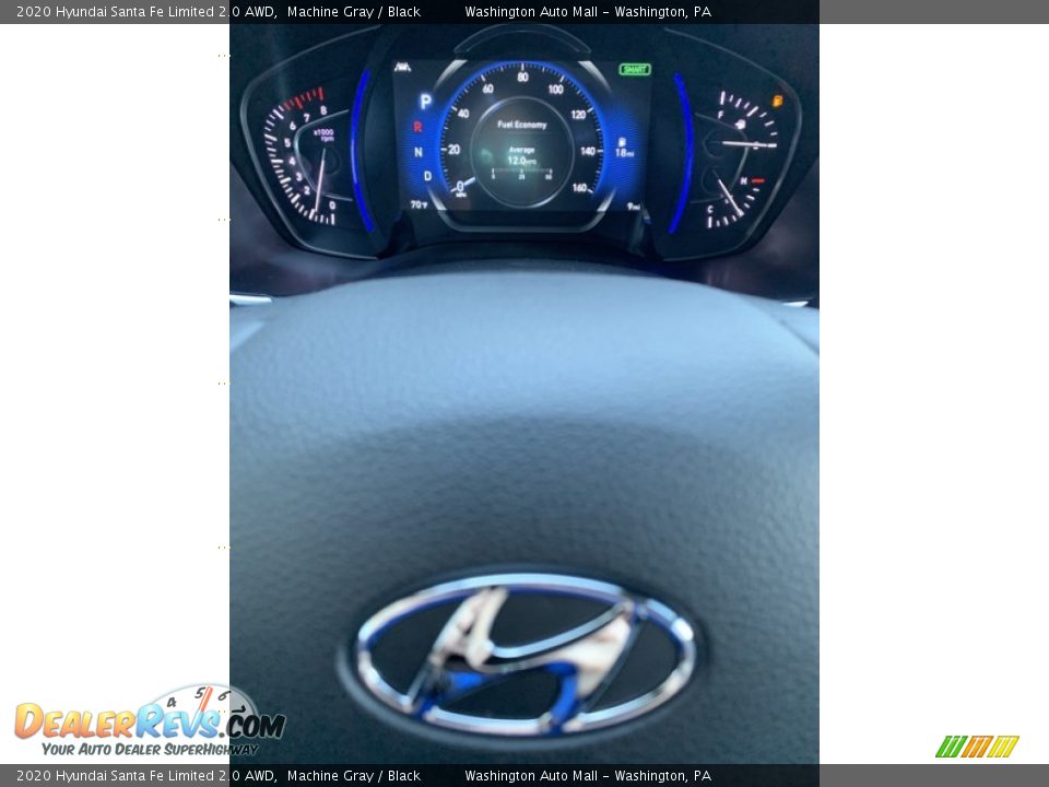 2020 Hyundai Santa Fe Limited 2.0 AWD Machine Gray / Black Photo #33