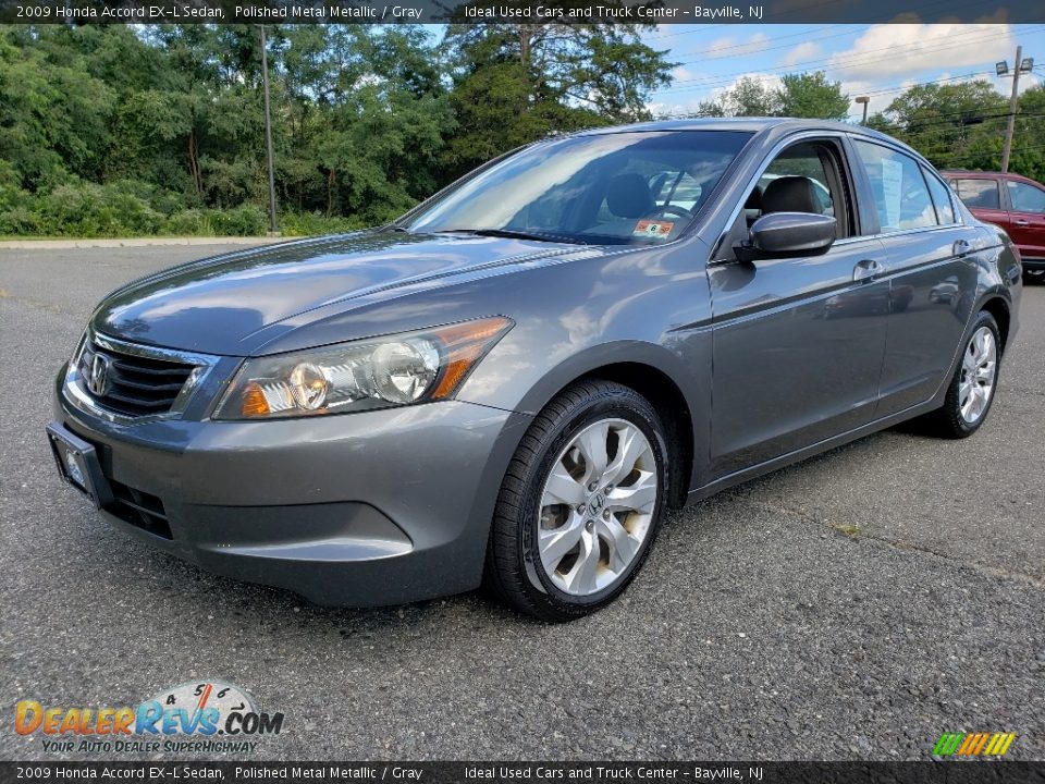 2009 Honda Accord EX-L Sedan Polished Metal Metallic / Gray Photo #1