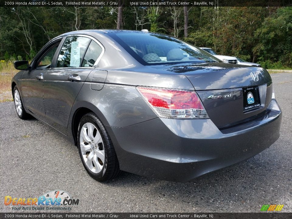 2009 Honda Accord EX-L Sedan Polished Metal Metallic / Gray Photo #3