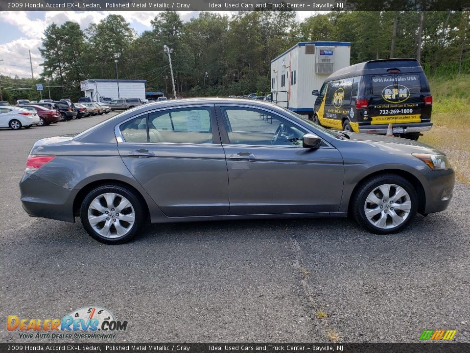 2009 Honda Accord EX-L Sedan Polished Metal Metallic / Gray Photo #6