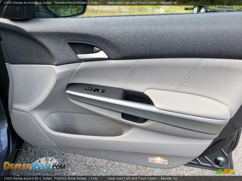 2009 Honda Accord EX-L Sedan Polished Metal Metallic / Gray Photo #9