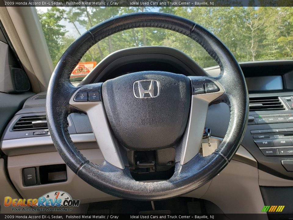 2009 Honda Accord EX-L Sedan Polished Metal Metallic / Gray Photo #20