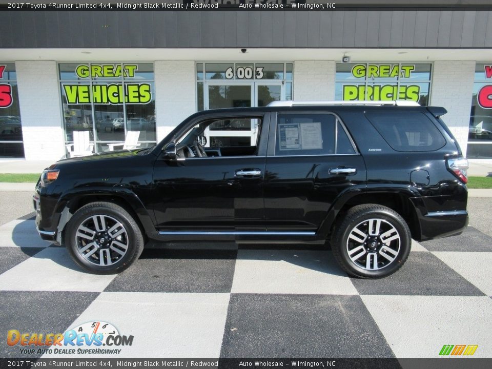 2017 Toyota 4Runner Limited 4x4 Midnight Black Metallic / Redwood Photo #1