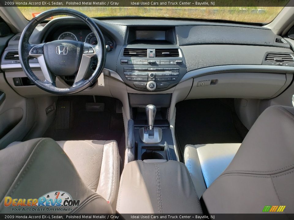 2009 Honda Accord EX-L Sedan Polished Metal Metallic / Gray Photo #22