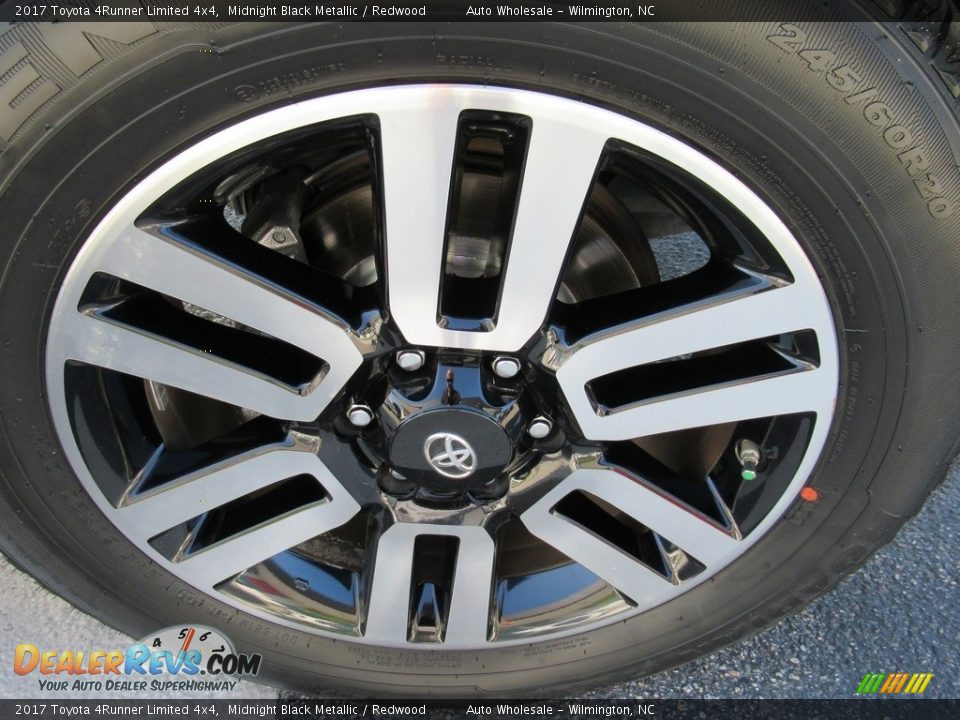 2017 Toyota 4Runner Limited 4x4 Midnight Black Metallic / Redwood Photo #7