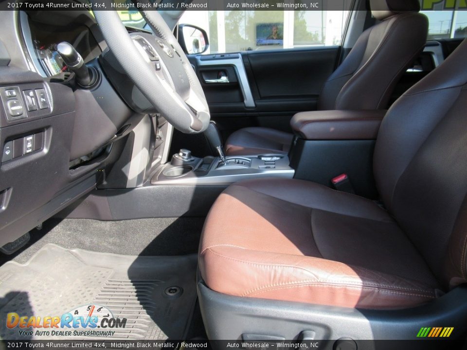 2017 Toyota 4Runner Limited 4x4 Midnight Black Metallic / Redwood Photo #10