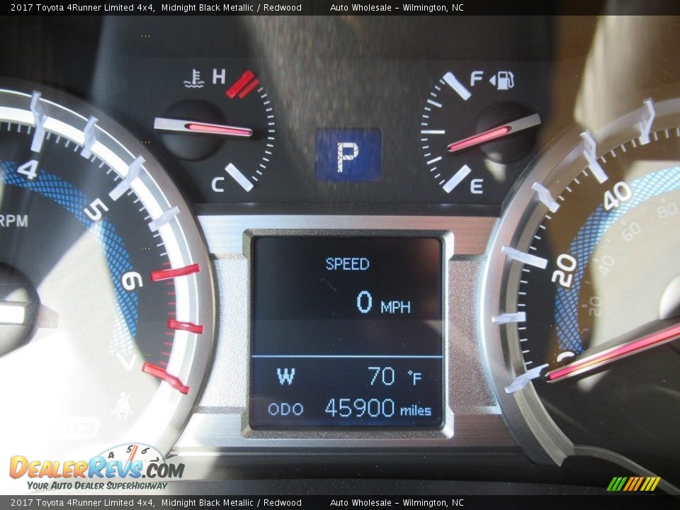 2017 Toyota 4Runner Limited 4x4 Midnight Black Metallic / Redwood Photo #16