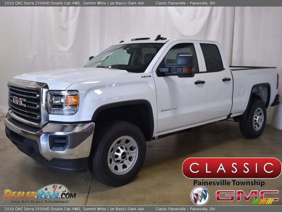 2019 GMC Sierra 2500HD Double Cab 4WD Summit White / Jet Black/­Dark Ash Photo #1