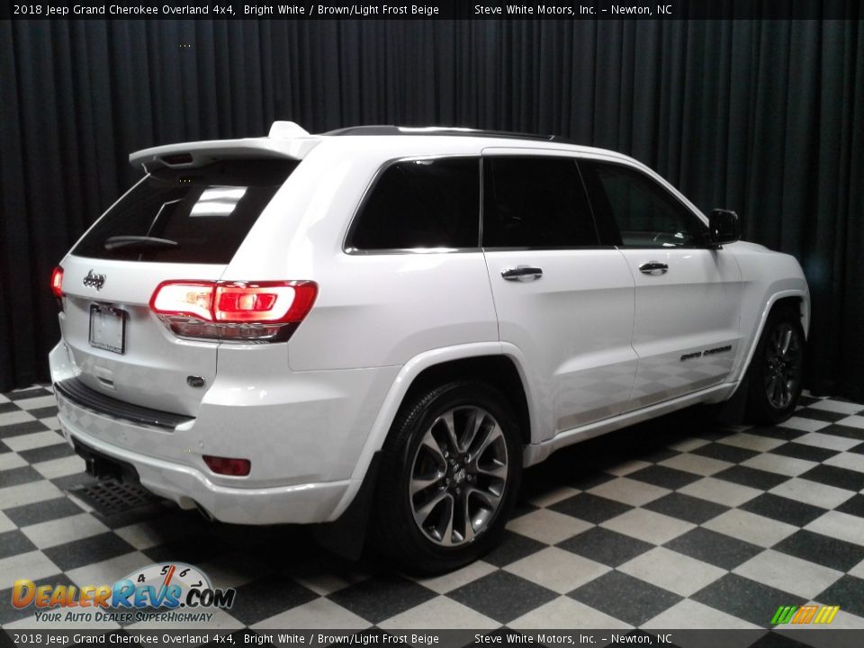 2018 Jeep Grand Cherokee Overland 4x4 Bright White / Brown/Light Frost Beige Photo #6